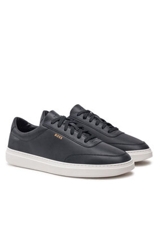 BOSS - Boss Sneakersy Kieran 50536504 Czarny. Kolor: czarny. Materiał: skóra