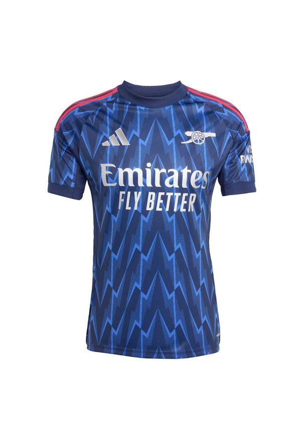 Adidas - Koszulka wyjazdowa Arsenal 25/26. Kolor: szary, niebieski, wielokolorowy. Sport: piłka nożna