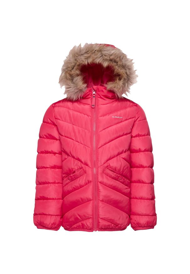GLOMEX - Dziecięca kurtka zimowa LOAP Involfa różowa 158-164. Kolor: różowy. Materiał: puch. Sezon: zima. Styl: sportowy