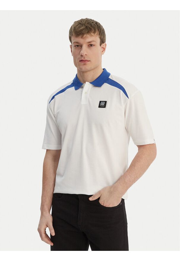 Hugo - HUGO Polo Dunios_RB 50559650 Biały Regular Fit. Typ kołnierza: polo. Kolor: biały. Materiał: bawełna