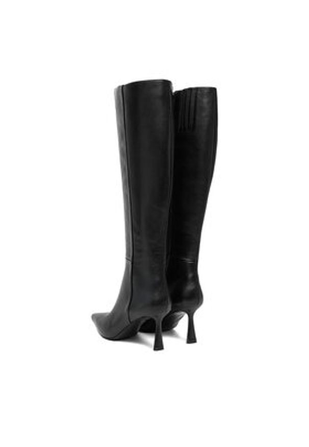 Eva Minge Kozaki EO-ZAINA-01 Czarny. Kolor: czarny. Materiał: skóra