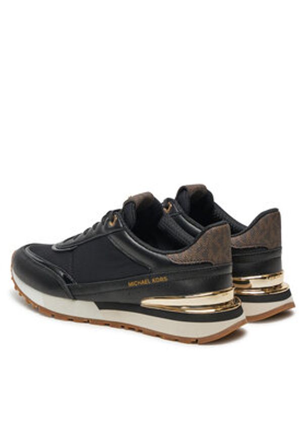 MICHAEL Michael Kors Sneakersy Nova Trainer 43R5NOFS1L Czarny. Kolor: czarny. Materiał: skóra