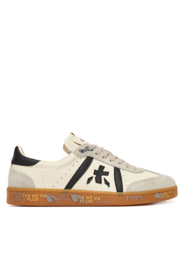 Premiata Sneakersy Bonnie Var 8123 Beżowy. Kolor: beżowy. Materiał: skóra, zamsz