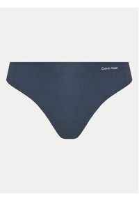Calvin Klein Underwear Komplet stringów Thong 3Pk 000QD5219E Kolorowy. Materiał: bawełna. Wzór: kolorowy
