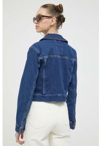 Hollister Co. kurtka jeansowa damska kolor granatowy przejściowa. Kolor: niebieski. Materiał: jeans #4