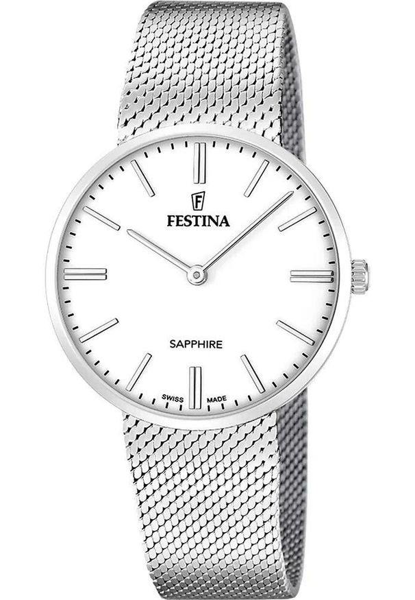 Zegarek damski Festina F20074-1 srebrny. Kolor: srebrny