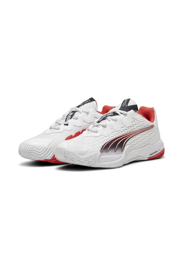 Puma - Buty do padla NOVA Elite PUMA White Black Active Red. Kolor: czerwony, wielokolorowy, czarny, biały