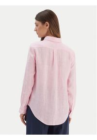 Polo Ralph Lauren Koszula 211970730514 Różowy Regular Fit. Typ kołnierza: polo. Kolor: różowy. Materiał: len #4