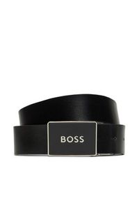 BOSS - Boss Pasek Męski Icon 50529690 Czarny. Kolor: czarny. Materiał: skóra