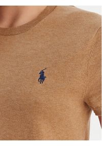 Polo Ralph Lauren T-Shirt 211971872007 Beżowy Slim Fit. Typ kołnierza: polo. Kolor: beżowy. Materiał: bawełna #5