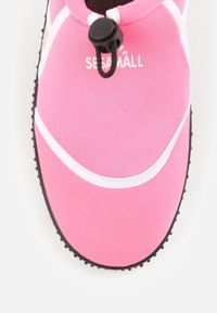Born2be - Fuksjowo-Białe Elastyczne Buty Sportowe do Wody Ralvie. Okazja: na plażę. Kolor: różowy. Materiał: bawełna, len. Sezon: lato #7