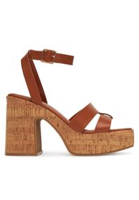 DeeZee Sandały F23858 Brązowy. Kolor: brązowy. Materiał: materiał, syntetyk