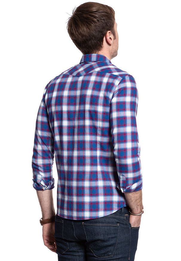 Lee - KOSZULA LEE WESTERN SHIRT LIMOGES L643GIFE 112115355. Materiał: materiał. Wzór: kratka