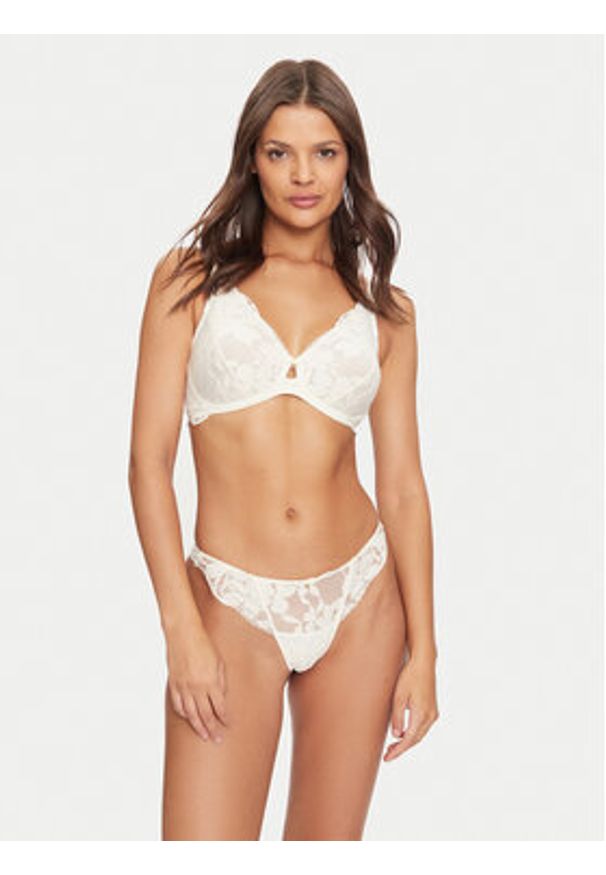 SELMARK - Selmark Stringi Federica 61101 Écru. Kolor: kremowy. Materiał: syntetyk