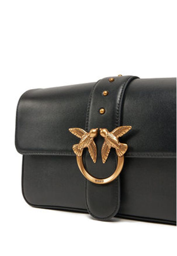 Pinko - PINKO Torebka Love One Classic Slouchy Fl PE 25 PLTT 104524 A0QO Czarny. Kolor: czarny. Materiał: skórzane