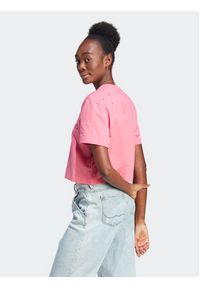 Adidas - adidas T-Shirt IJ8742 Różowy Loose Fit. Kolor: różowy. Materiał: bawełna #7