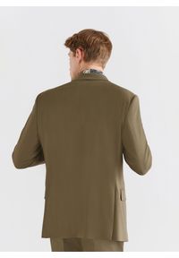 Pako Lorente - PAKO LORENTE – Zielona marynarka garniturowa z wełną. Okazja: na co dzień. Kolor: zielony. Materiał: wełna. Styl: casual #6