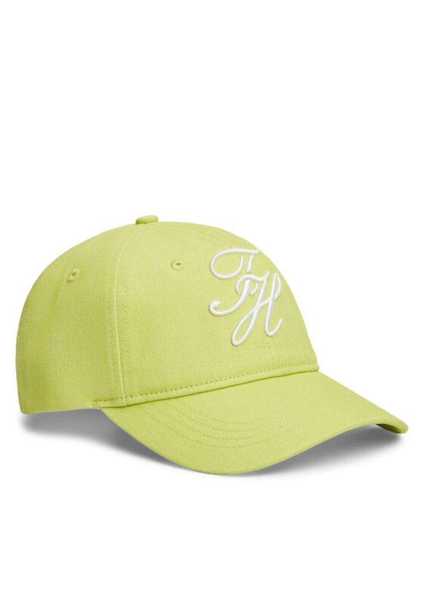 TOMMY HILFIGER - Tommy Hilfiger Czapka z daszkiem Logo Embroidery Baseball Cap AW0AW18338 Zielony. Kolor: zielony. Materiał: bawełna