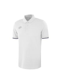 Koszulka piłkarska polo dla dorosłych LOTTO DELTA PQ. Typ kołnierza: polo. Kolor: biały. Sport: piłka nożna #1