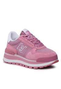 Sneakersy Liu Jo Amazing 16 BA3119 PX027 Pink ray S1688. Kolor: różowy. Materiał: zamsz, skóra