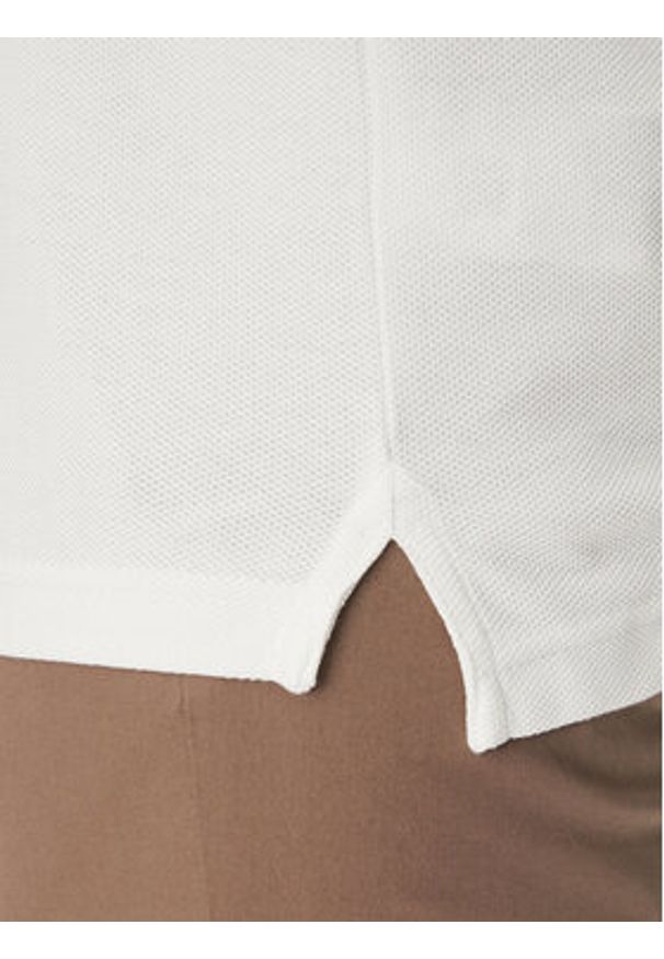 TOMMY HILFIGER - Tommy Hilfiger Polo MW0MW38457 Biały Classic Fit. Typ kołnierza: polo. Kolor: biały. Materiał: bawełna