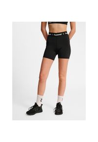 Szorty damskie Hummel Pulse mid waist. Kolor: czarny. Sport: fitness