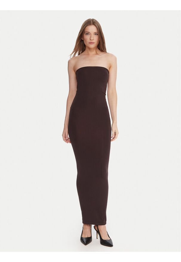 Wolford Sukienka wieczorowa 50795 Brązowy Slim Fit. Kolor: brązowy. Materiał: syntetyk. Styl: wizytowy