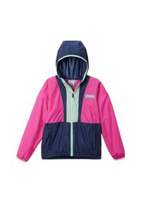 columbia - Kurtka przeciwwiatrowa dziecięca Columbia Back Bowl Hooded Windbreaker. Kolor: różowy #1