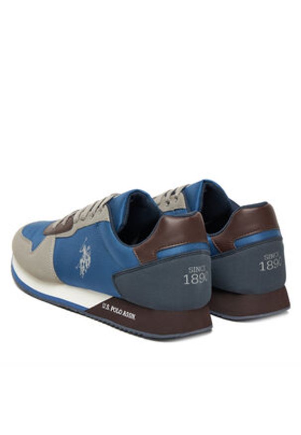 U.S. Polo Assn. Sneakersy NOBIL011M/CNH1 Niebieski. Kolor: niebieski. Materiał: materiał