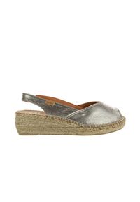 Sandały Toni Pons Bernia-P Acer Steel 204009, Srebrny, Skóra naturalna - 38. Zapięcie: pasek. Kolor: srebrny. Materiał: skóra. Wzór: gładki. Sezon: lato. Styl: wakacyjny #1