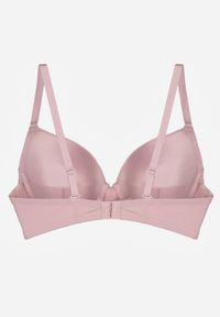 Born2be - Fioletowy Klasyczny Biustonosz o Gładkim Wykończeniu Lamisa. Kolor: fioletowy. Wzór: gładki #7