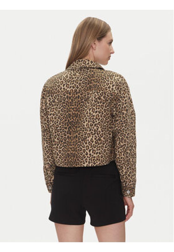 only - ONLY Kurtka jeansowa Naomi 15347129 Brązowy Regular Fit. Kolor: brązowy. Materiał: bawełna
