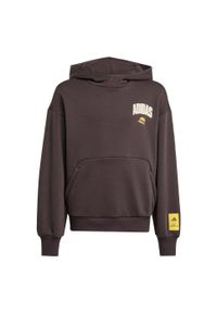 Adidas - Dziecięca bluza z kapturem adidas The Simpsons. Typ kołnierza: kaptur. Kolor: brązowy. Materiał: polar