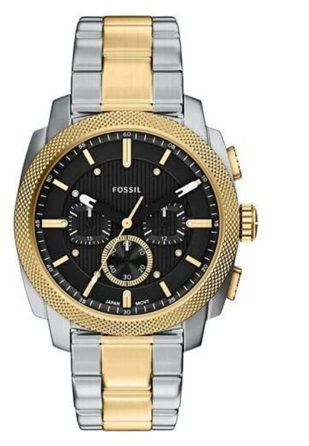 Zegarek Fossil Męski Machine Chronograph Bicolor Black Dial (FS6159)