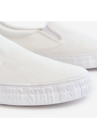 Big-Star - Damskie Tenisówki Slip-On Big Star LL274389 Białe. Zapięcie: bez zapięcia. Kolor: biały. Materiał: materiał #6