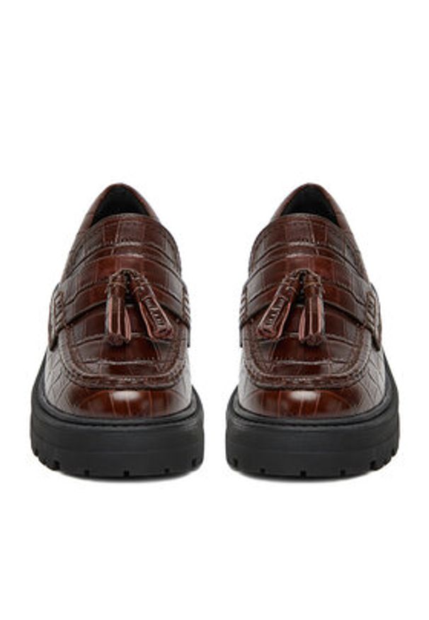 Gino Rossi Loafersy EO-HOX-12036 Brązowy. Kolor: brązowy. Materiał: skóra
