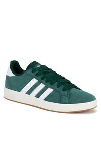 Adidas - adidas Sneakersy GRAND COURT BASE 00S IH6187 Zielony. Kolor: zielony. Materiał: zamsz, skóra