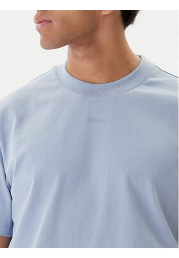 Hugo - HUGO T-Shirt Dapolino 50488330 Fioletowy Relaxed Fit. Kolor: fioletowy. Materiał: bawełna