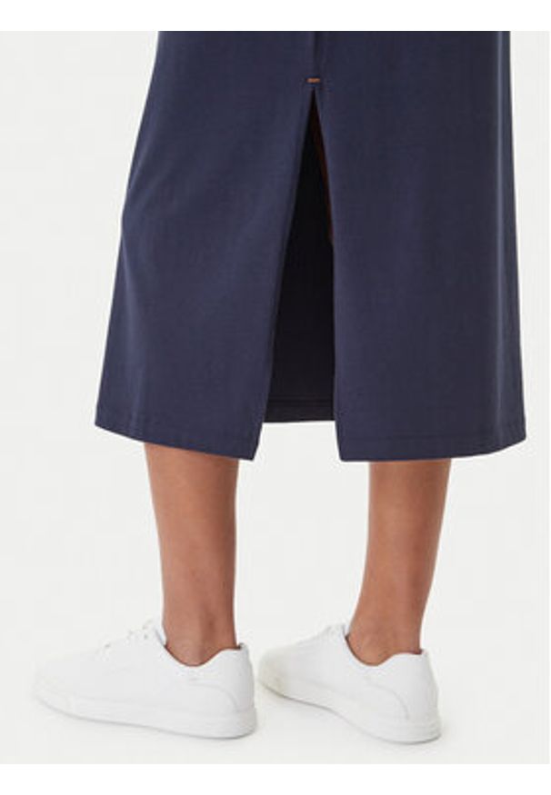 BOSS Sukienka codzienna C_Edress_5 50540442 Granatowy Relaxed Fit. Okazja: na co dzień. Kolor: niebieski. Materiał: bawełna. Typ sukienki: proste. Styl: casual