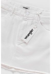 Wrangler - SPÓDNICA JEANSOWA WRANGLER RETRO SKIRT WHITE DAMAGED W241DM12Q. Kolor: biały. Materiał: jeans. Styl: retro #7