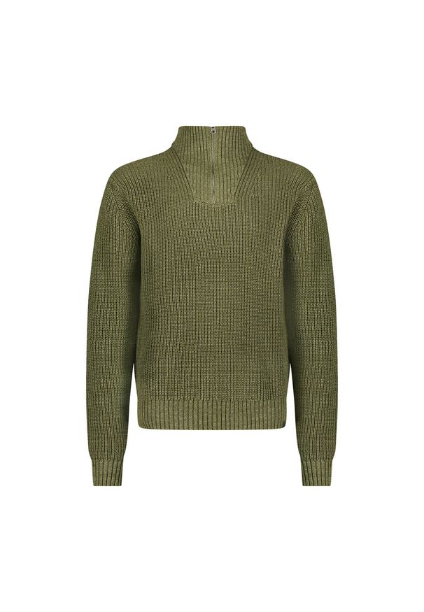 Lee - LEE MĘSKI SWETER HALF ZIP KNIT MERCANTILE GREEN 112355675 L83Y008526