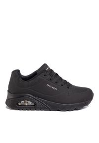 skechers - Skechers Sneakersy Uno-Stand On Air 73690/BBK Czarny. Kolor: czarny. Materiał: skóra #1