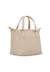 TOMMY HILFIGER - Tommy Hilfiger Torebka Poppy Plus Small Tote AW0AW15592 Beżowy. Kolor: beżowy #2