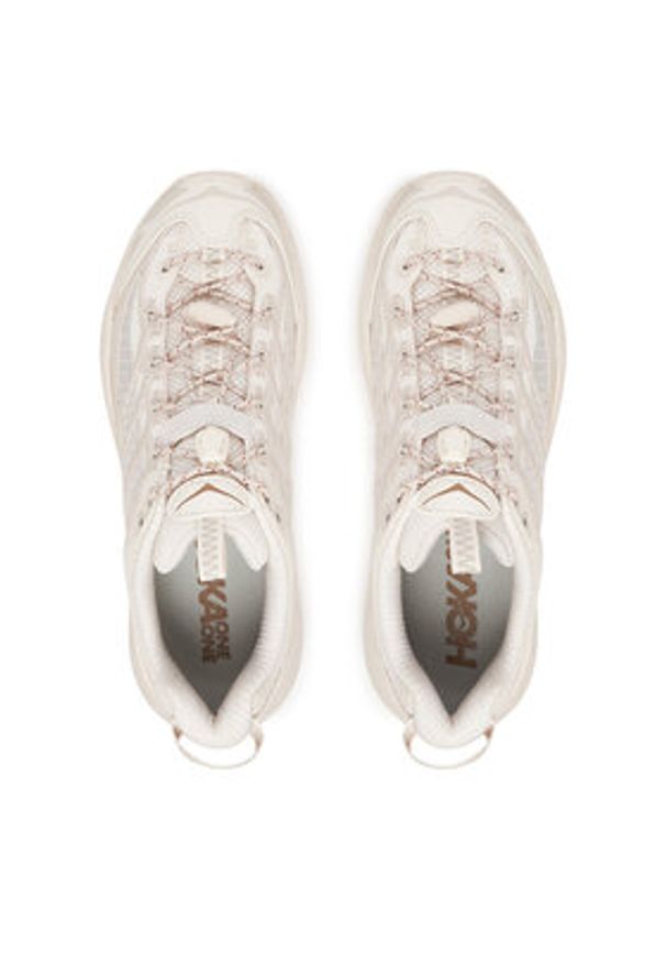 HOKA - Hoka Sneakersy Mafate Three2 Grid 1173332 Beżowy. Kolor: beżowy. Materiał: materiał