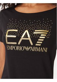 EA7 Emporio Armani T-Shirt 7W001444 AF10373 MC004 Czarny Slim Fit. Kolor: czarny. Materiał: bawełna #4
