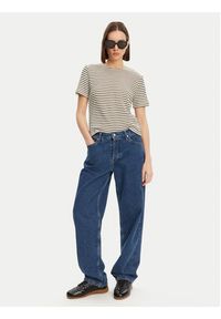 Pieces T-Shirt Manilla 17155073 Écru Loose Fit. Materiał: bawełna #5