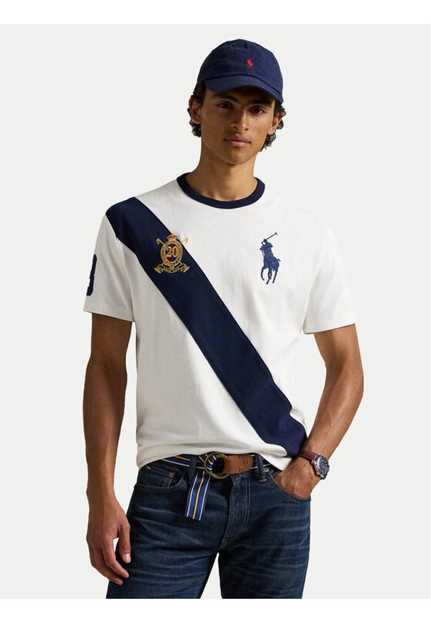 Polo Ralph Lauren T-Shirt 710981767004 Biały Regular Fit. Typ kołnierza: polo. Kolor: biały. Materiał: bawełna