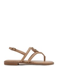 Nine West Sandały 123AL1754 Beżowy. Kolor: beżowy. Materiał: skóra #1