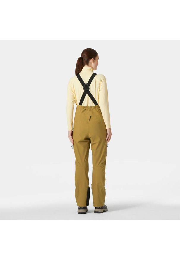 Damskie spodnie narciarskie na szelkach Helly Hansen Verglas BC. Kolor: brązowy. Sezon: zima. Sport: narciarstwo