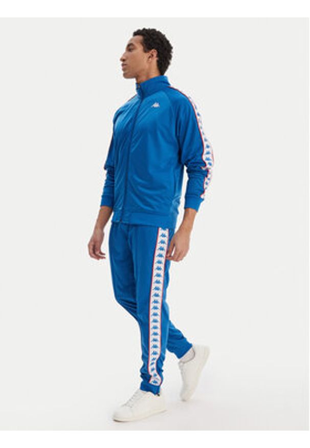 Kappa Bluza Banda Anniston 301EFU0 Niebieski Slim Fit. Kolor: niebieski. Materiał: syntetyk